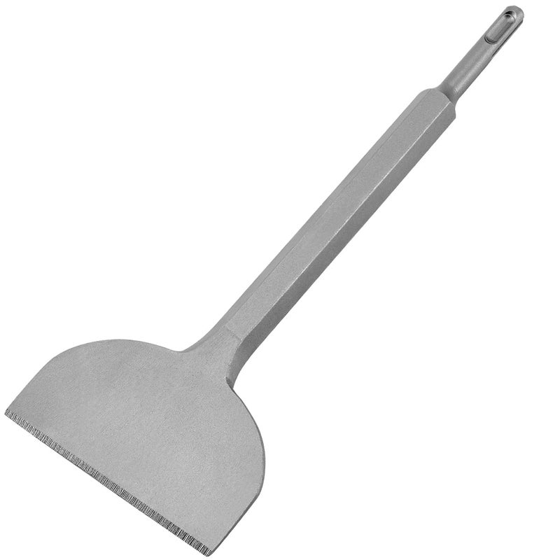 SPKLINE 4 Inch Wide Tile & Thinset Scaling Chisel SDS-Plus Shank 4" x 11" Thinset Scraper Wall and Floor Scraper Works with All Brands of SDS-Plus Rotary Hammers and Demolition Hammers - Image 1